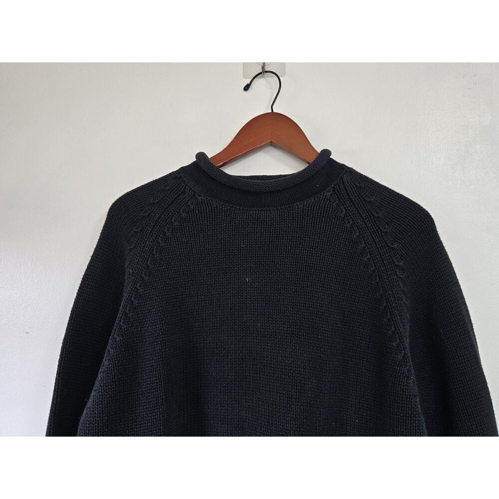 Vintage SKYR Sweatshirt Mens L Sweater Black Roundneck Shirt Cotton - Picture 2 of 7